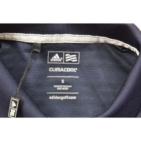 NEW Adidas ClimaCool Women's Blue Striped Golf Polo Shirt Regular Size S - Picture 7 of 8